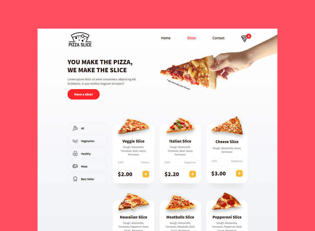 Pizza Slice Project screenshot